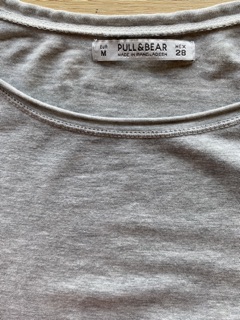 Áo thun Pull & Bear xám size M thanh lý (ảnh thật)