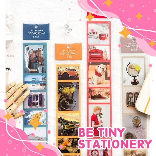 Sticker phong cảnh dễ thương đầy màu sắc Be Tiny