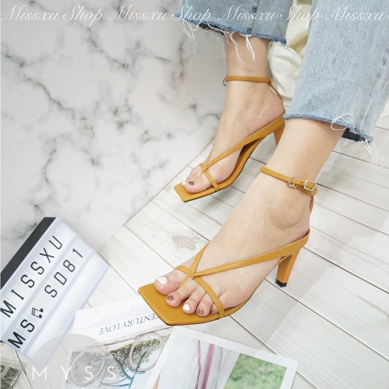 Giày sandal nữ kẹp xỏ ngón 7cm thời trang MYSS - SD81