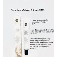 Kem face dưỡng trắng da nâng toner Lisse 50g