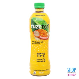 Trà chanh dây và hạt chia Fuze Tea 450ml