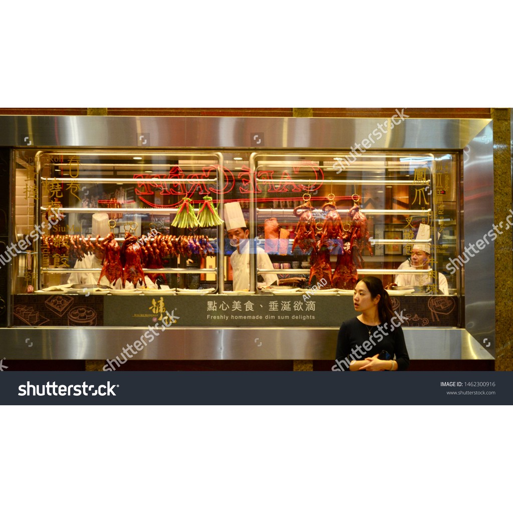 Tranh lụa 3d Hồng Kông Quán ăn Kích Thước 1,5m x 2m HKQA1