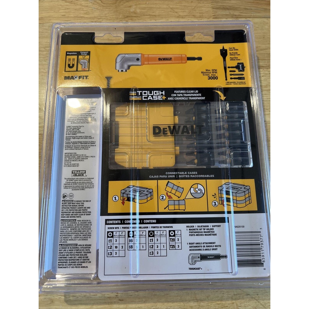 Bộ mũi vít và đầu chuyển góc 90° Dewalt DWAMF36RASET