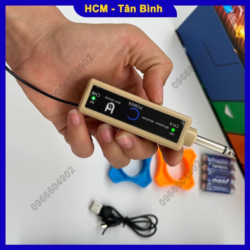 Mic không dây đa năng ỬU09 dành cho loa kéo âm ly vang bao hay chỉnh được tần số
