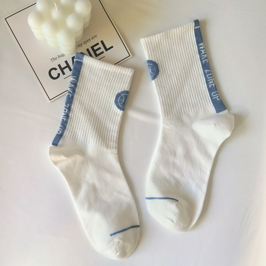 Đôi vớ cotton màu trơn phong cách vintage Nhật Bản thời trang cho nữ HB