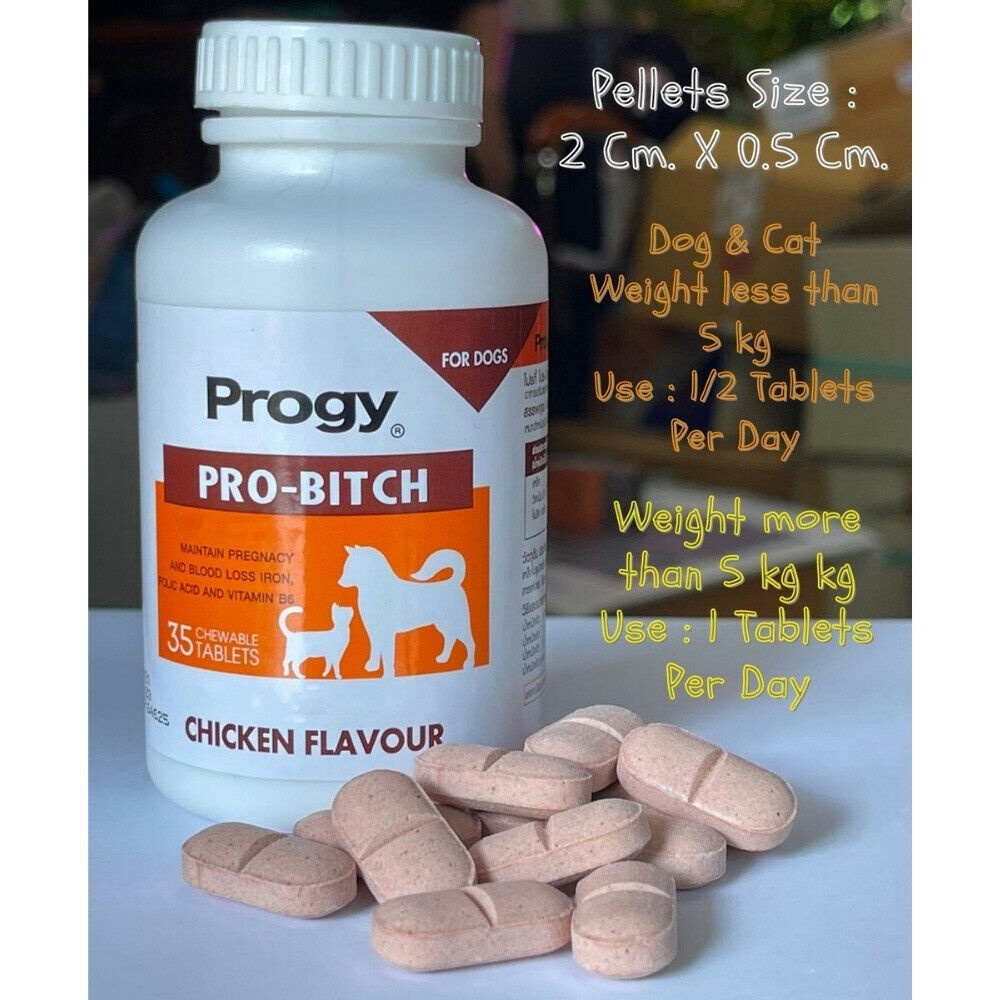 🇺🇸 35 Viên Bổ Sung Chất Sắt Chó Mèo Mang Thai, Sinh Sản PROGY PRO-BITCH