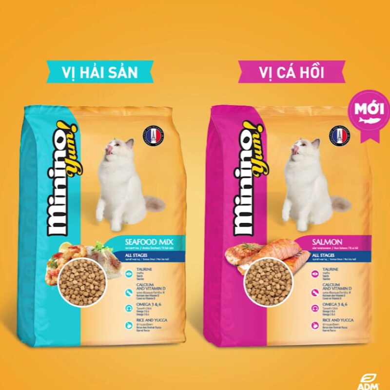 MININO YUM 1.5kg thức ăn mèo vị hải sản