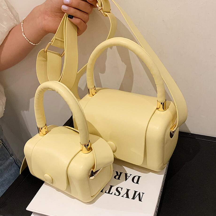 Túi xách JASMIN NOIR da PU hình vuông màu kẹo mini đeo vai cho nữ