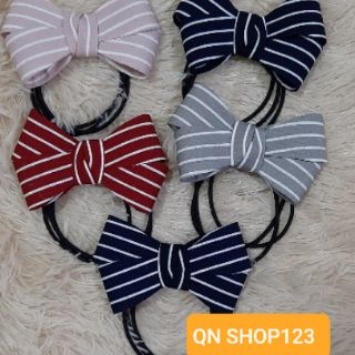Cột tóc nơ vải 2 lớp