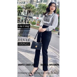 344 Rập sét áo kiểu + quần cho nữ(xs-xxxl)