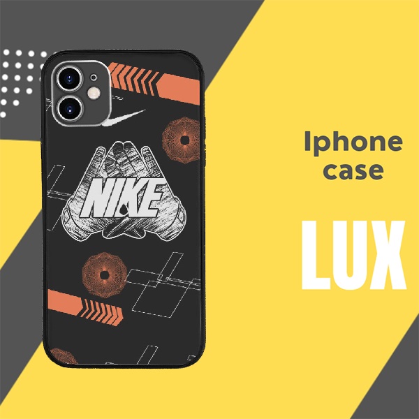 Ốp Lưng Silicon Đôi Tay Hiệu Nike Đen Bóng Rổ Hình Chibi cho Iphone 6 7 8 Plus 11 12 13 mini Pro Max X Xr Design2 so 19