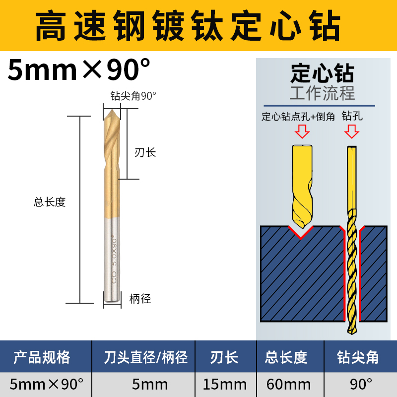 Khoan trung tâm khoan titan 90 độ 45 độ khoan khoan định vị mũi khoan góc ngược mũi khoan mũi khoan