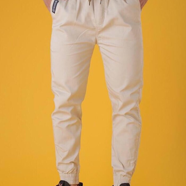 QUẦN Jogger kaki MADE BY F.O.F , Màu VÀNG BE , XANH JEAN