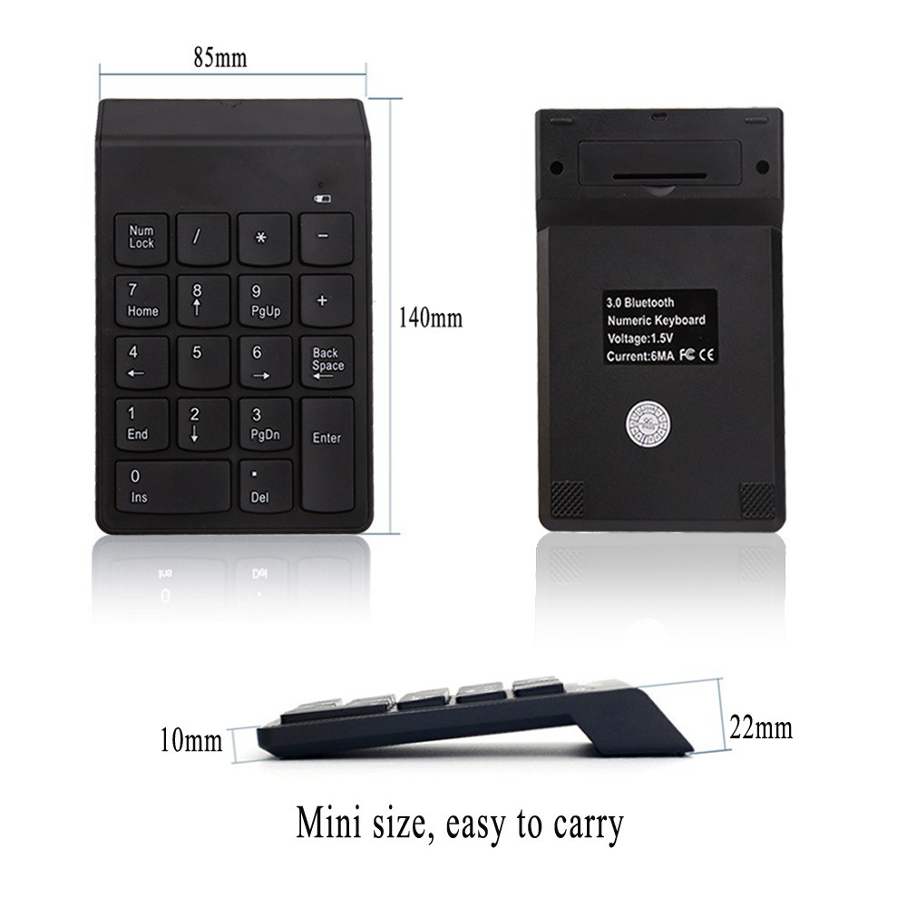 Bàn phím số không dây cho laptop Mini Number Keyboard - SIÊU GIẢM GIÁ