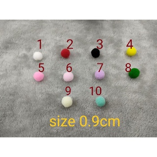 bom bom 0.9cm ( pom pom )bông len mịn