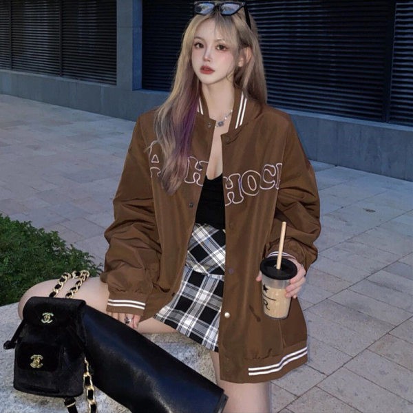QADCOL Áo khoác bóng chày Hàn Quốc thời trang mới