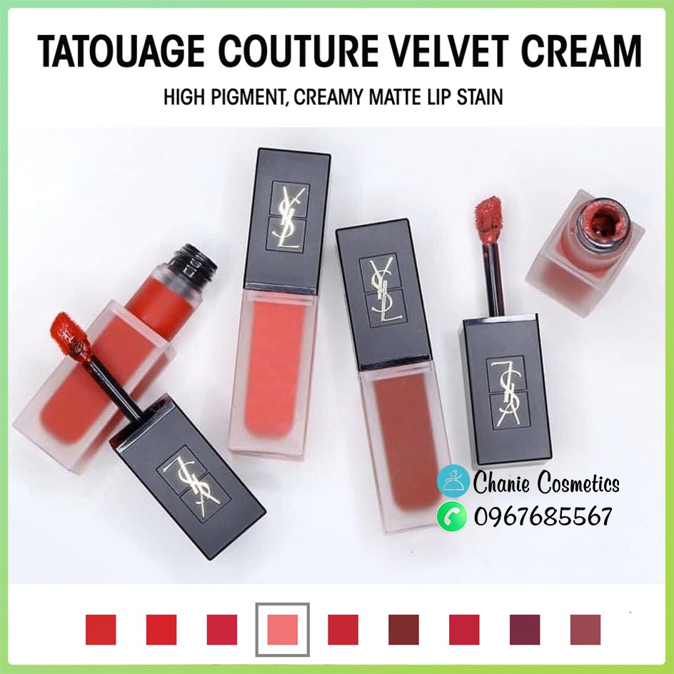 Son Kem Lì YSL Tatouage Couture Velvet Cream 2020