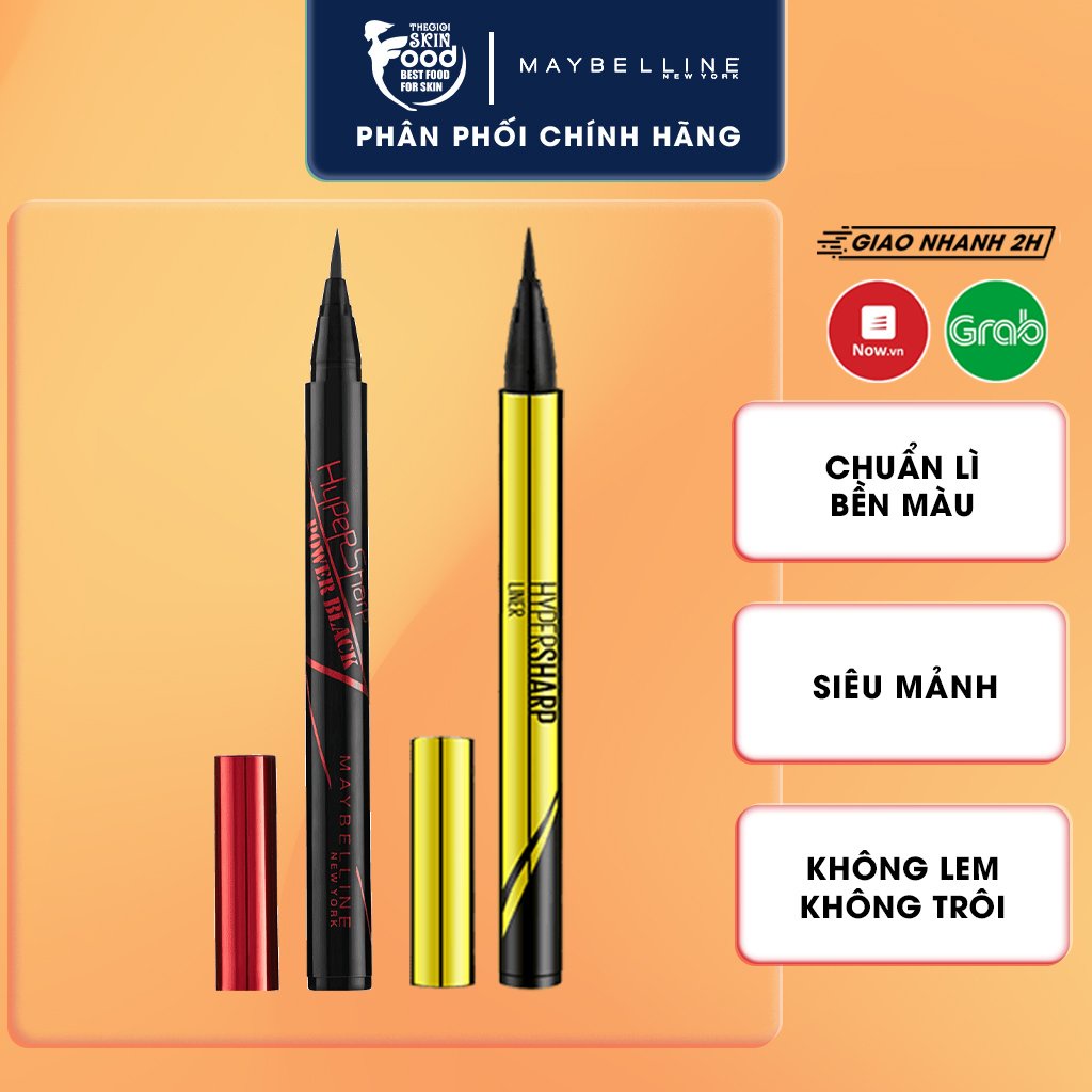 Bút Kẻ Mắt Nước Siêu Mảnh, Sắc Nét, Không Trôi Maybelline Hyper Sharp Eyeliner