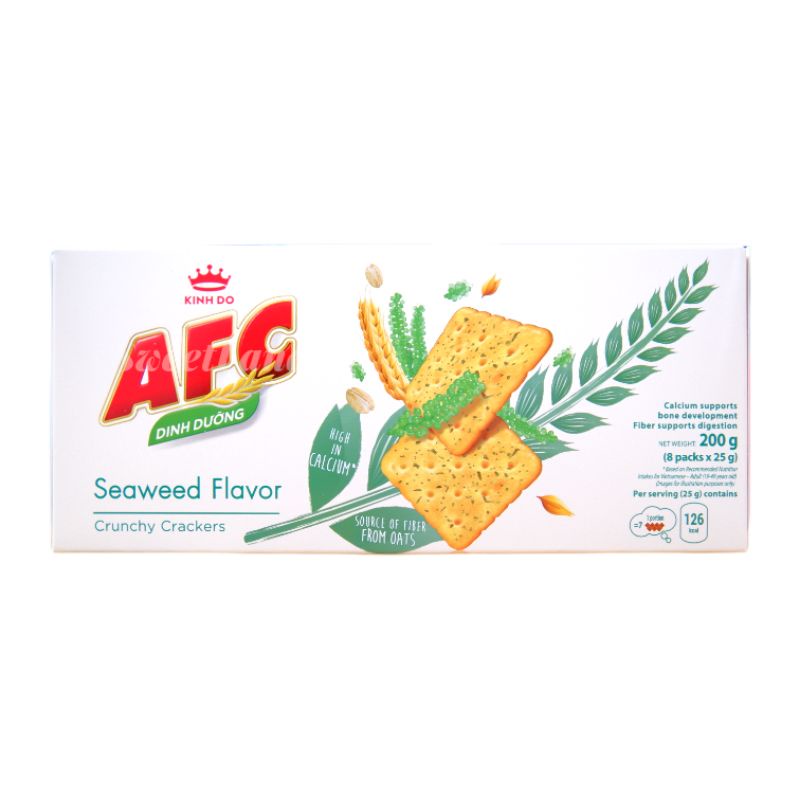 Bánh quy giòn AFC các vị hộp 200g