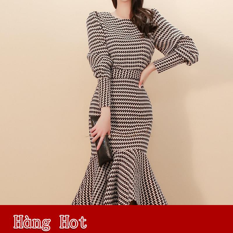 Set Áo Dài Tay + Chân Váy Phối Ren Xinh Xắn Thời Trang