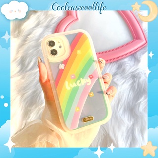 Ốp iPhone bo tròn hologram Lucky Rainbow cực đẹp - ốp điện thoại/case
