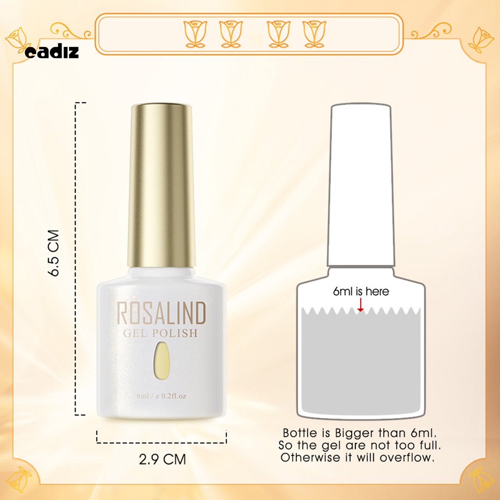 [Hàng mới về] Sơn móng tay gel uv màu sắc thân thiện với da lâu trôi ROSALIND