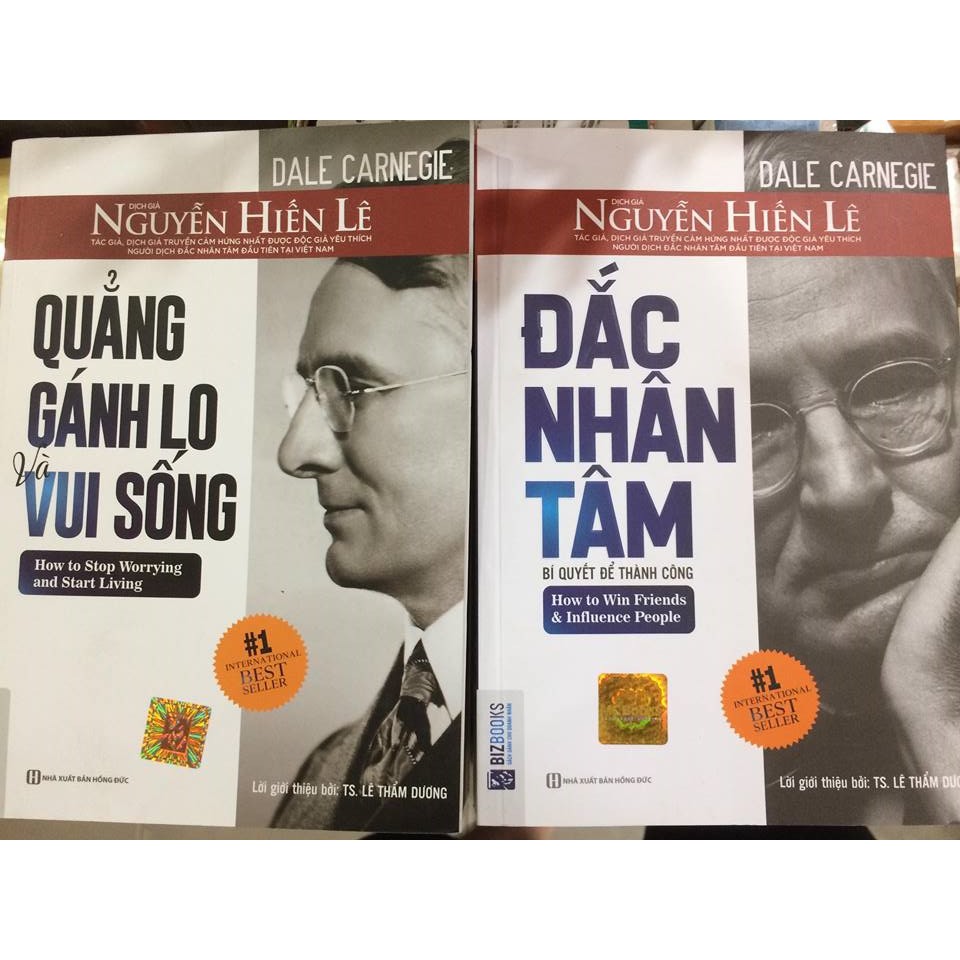 Combo sách - Đắc Nhân Tâm + Quẳng Gánh Lo Đi Và Vui Sống (Nguyễn Hiến Lê - Bộ Sách Sống Sao Cho Đúng)