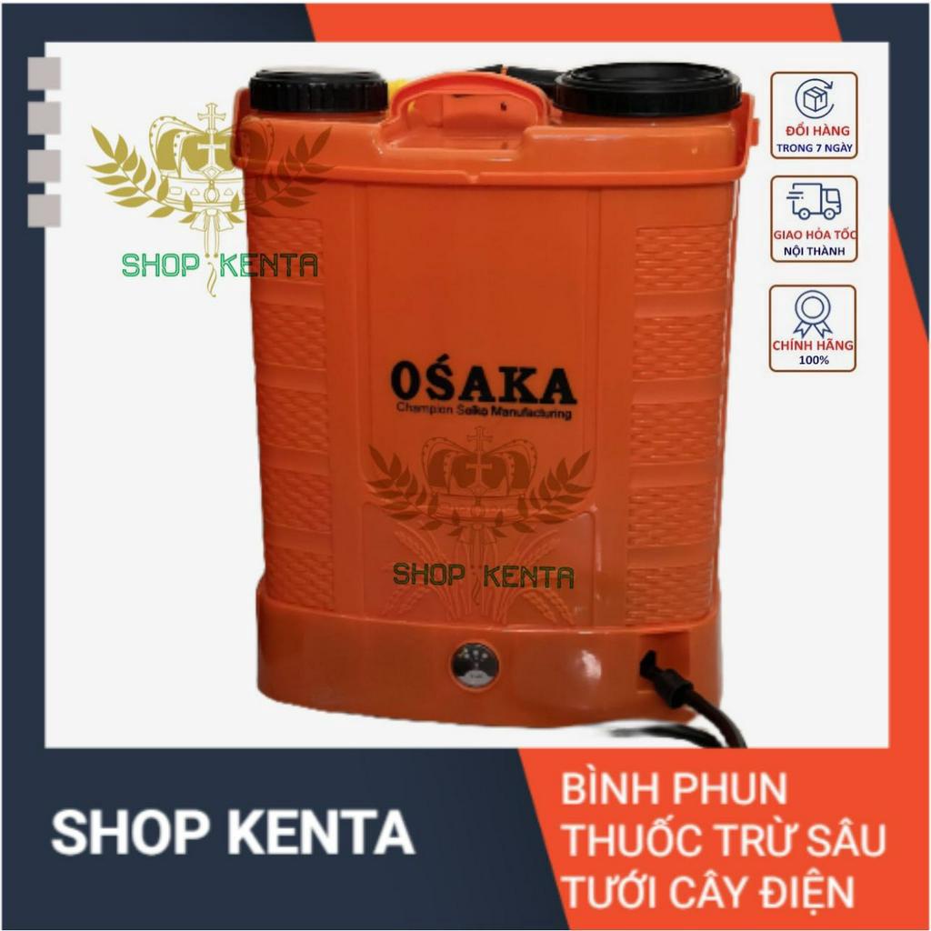 Bình xịt thuốc chạy điện 12V 20L  2 bơm OSAKA , Phun thuốc trừ sâu lúa, phun thuốc hoa màu, phun khử trùng