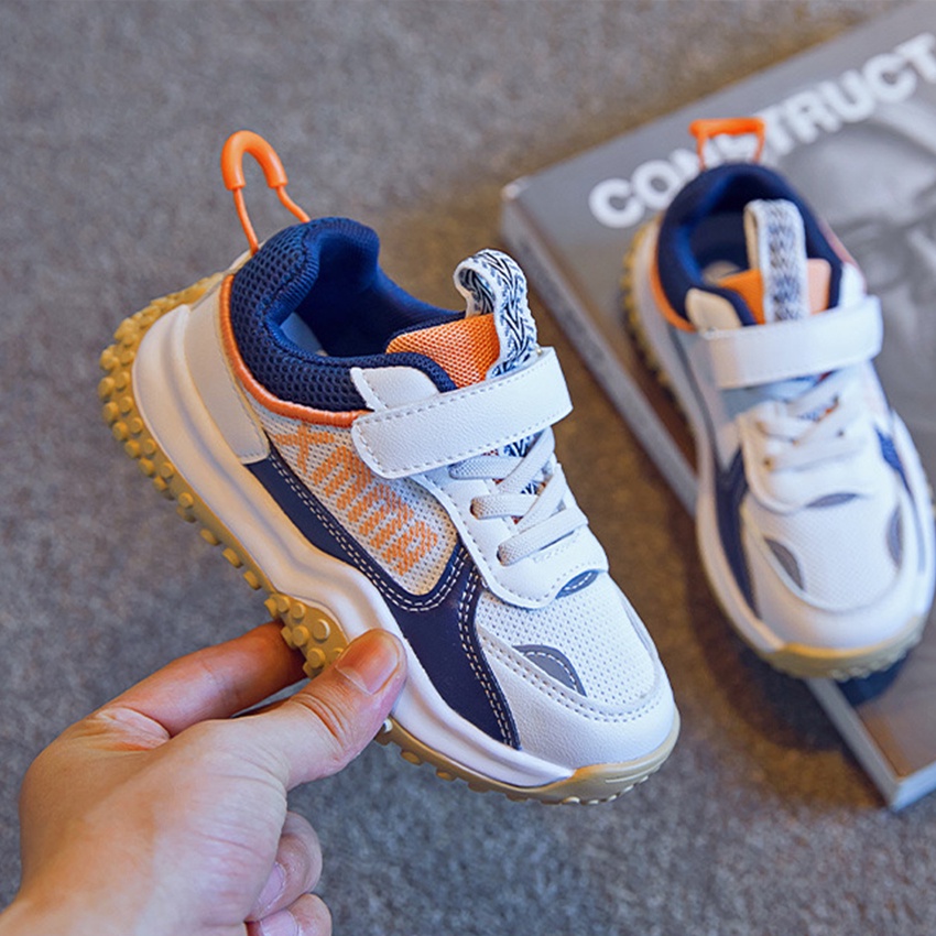 Giày Thể Thao Trẻ Em XMAX21 Từ 6 Đến 12 Tuổi Quai Dán Phong Cách Hàn Quốc