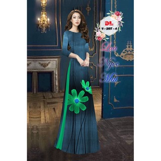 vải áo dài in hoa