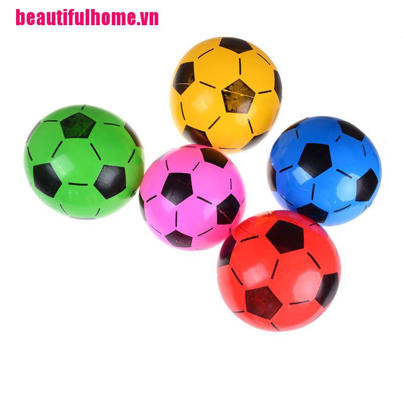 1 Quả Bóng Đá Bơm Hơi Bằng Nhựa Pvc Cho Bé
