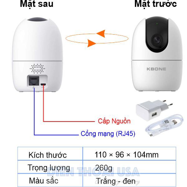 Camera IP WIFI 360 KBONE KBVISION - Camera Home