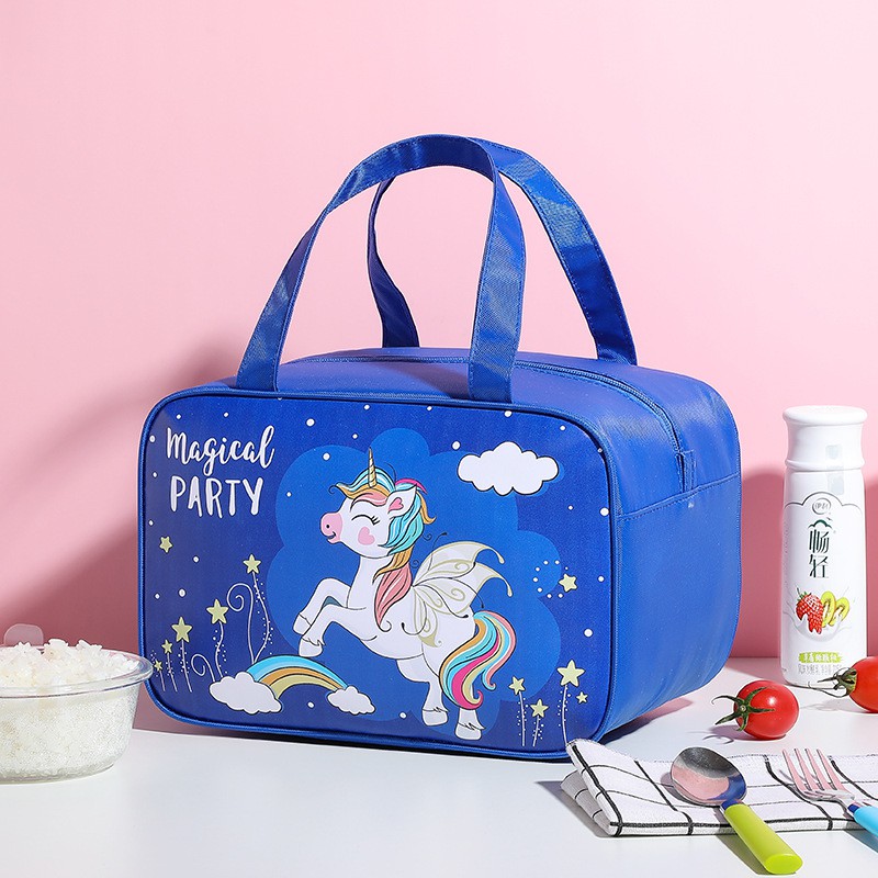 Túi đựng cơm cỡ lớn Family cao cấp có 4 lớp lót cách nhiệt, chống thấm, túi đựng thức ăn giữ nhiệt size 28x19x19cm