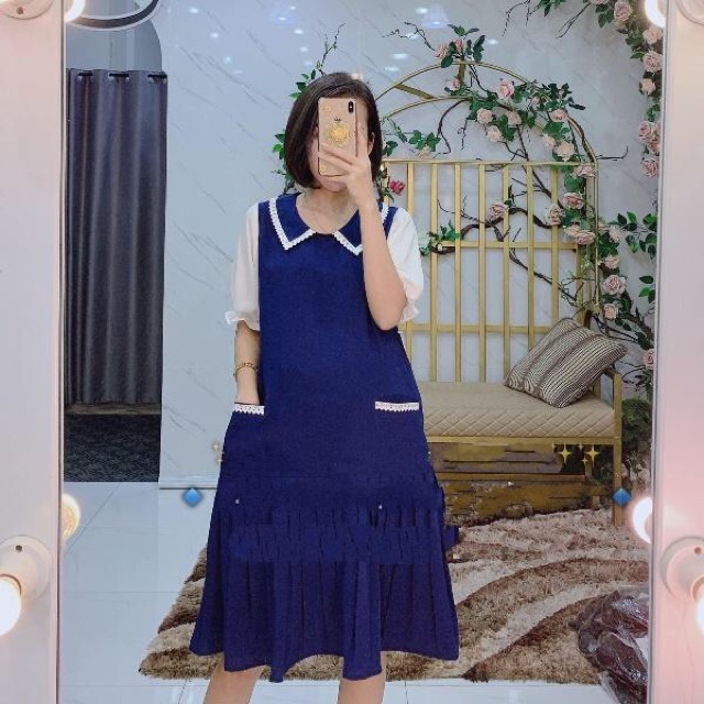 Váy bầu công sở dáng suông 45-70kg