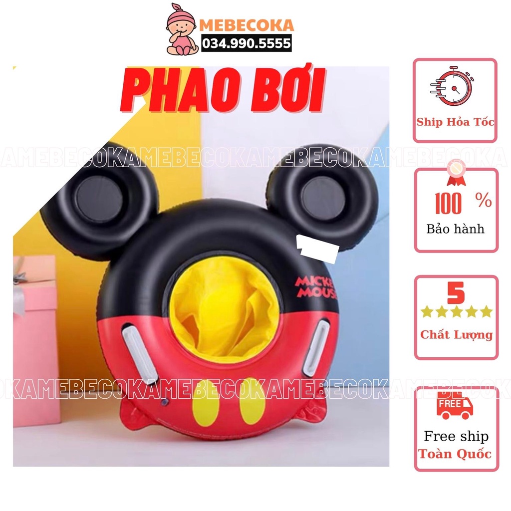 Phao bơi tròn hình Mickey đáng yêu cho bé Trai bé Gái từ 1 đến 6 tuổi