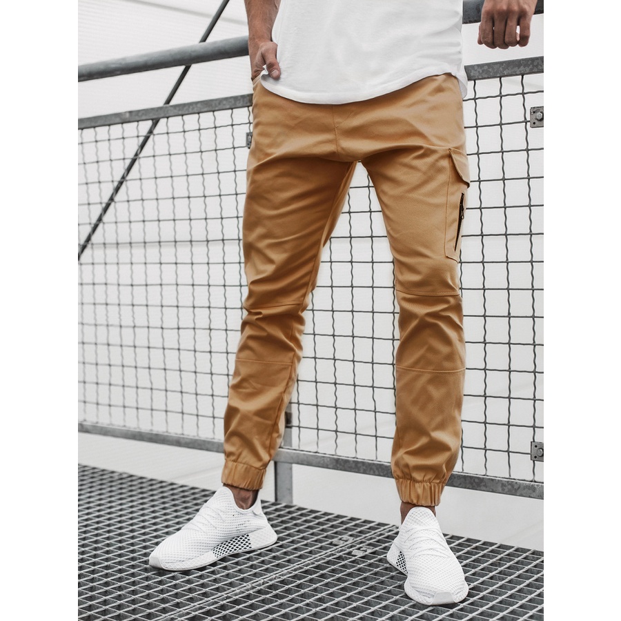 Quần Dài Cotton Có Túi Khóa Kéo Màu Sắc Thời Trang Cho Nam