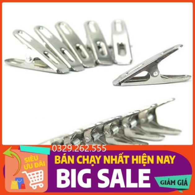 (FreeShip) Vỉ 20 chiếc Kẹp Quần Áo Inox không rỉ cao cấp Giá Rẻ