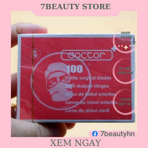 Dao rạch mụn hộp 100 chiếc