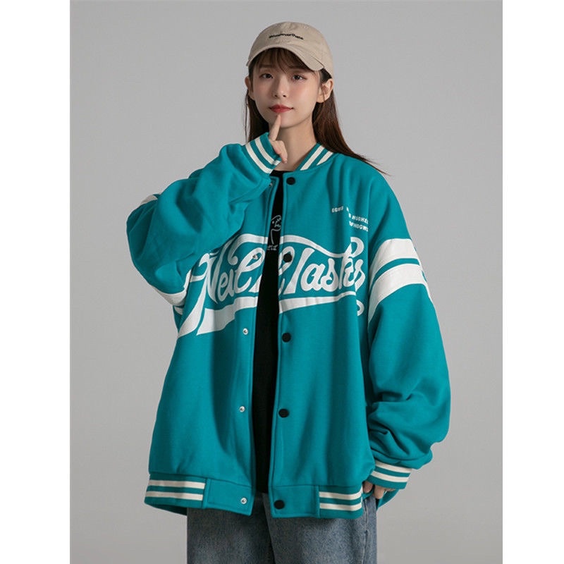 Áo khoác bomber varsity jacket nam nữ phong cách bóng chày siêu ngầu 2021