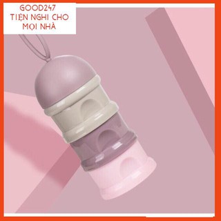 Bình chia sữa 3 tầng/ Hộp chia sữa bột cao cấp cho bé/ Hộp chia sữa bánh vừa xinh