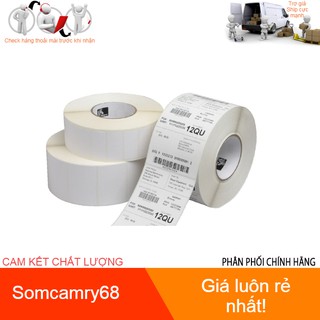 Decal in tem nhãn, mã vạch 100x30 mm, cuộn 50m