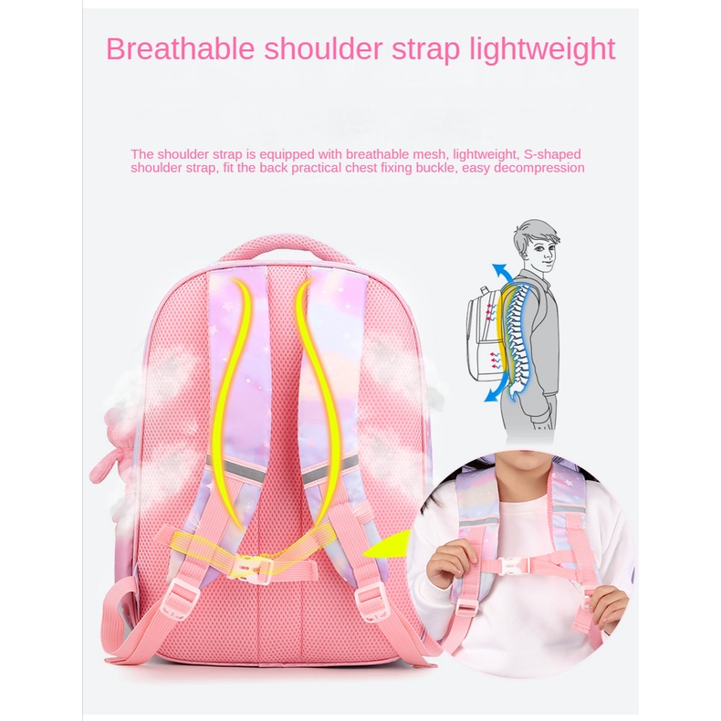 Balo Hello Kitty Ba Lô Siêu Nhẹ Dễ Thương Xinh Xắn Phong Cách Hàn Quốc Dành Cho Bé Lớp 1-3-6 cặp đi học cho bé