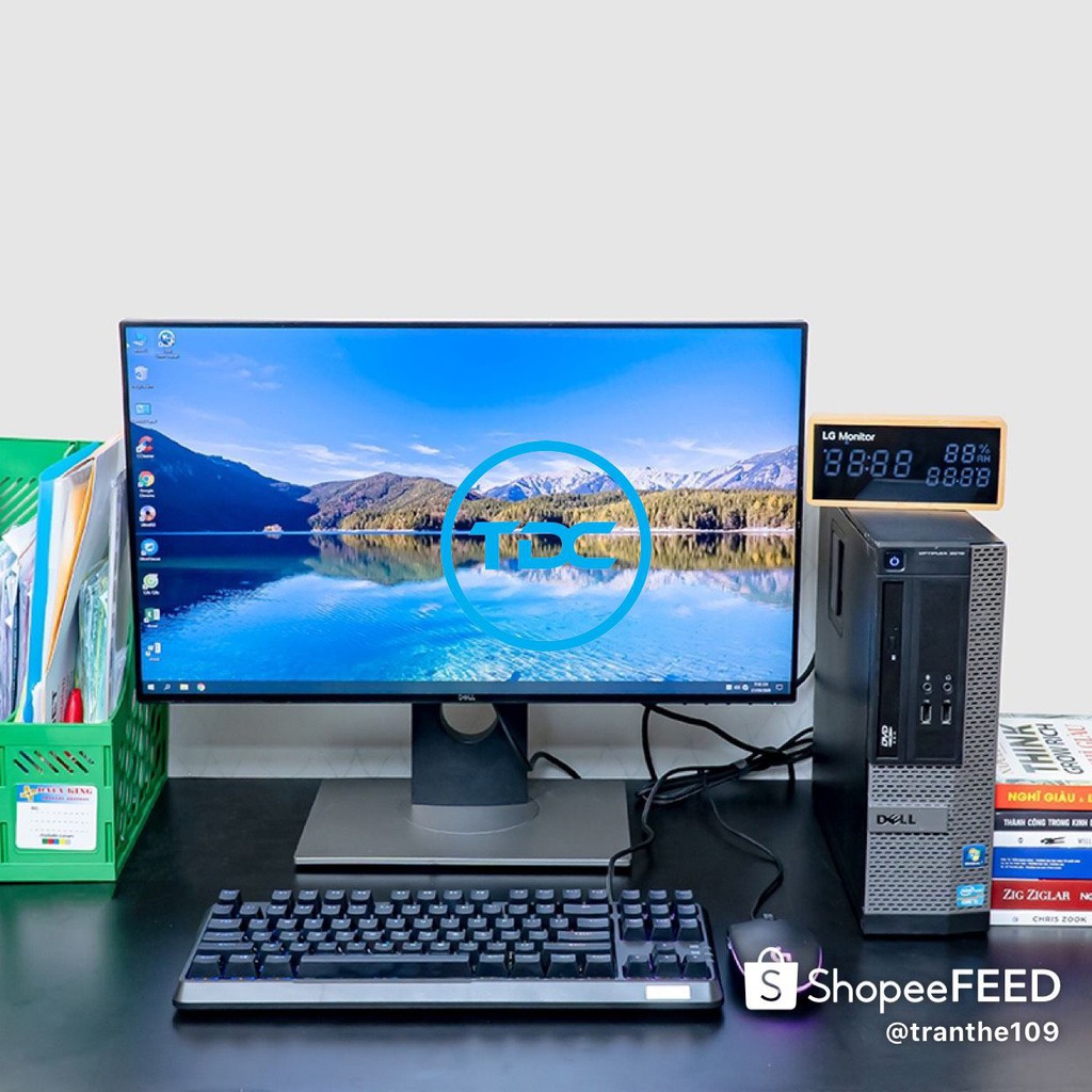 Bộ máy tính để bàn DELL Optiplex 7010 Core i7 3770, Ram 8GB, SSD 240GB, Màn 19 inch, Bàn phím chuột DELL. Hàng Nhập Khẩu