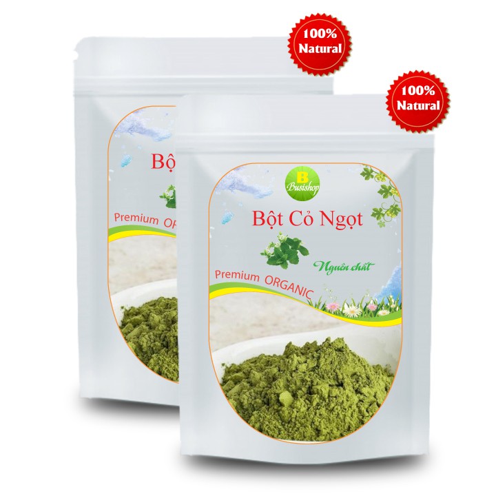 Bột cỏ ngọt nguyên chất 100g - Tốt cho người tiểu đường, giảm béo, tốt cho răng miệng