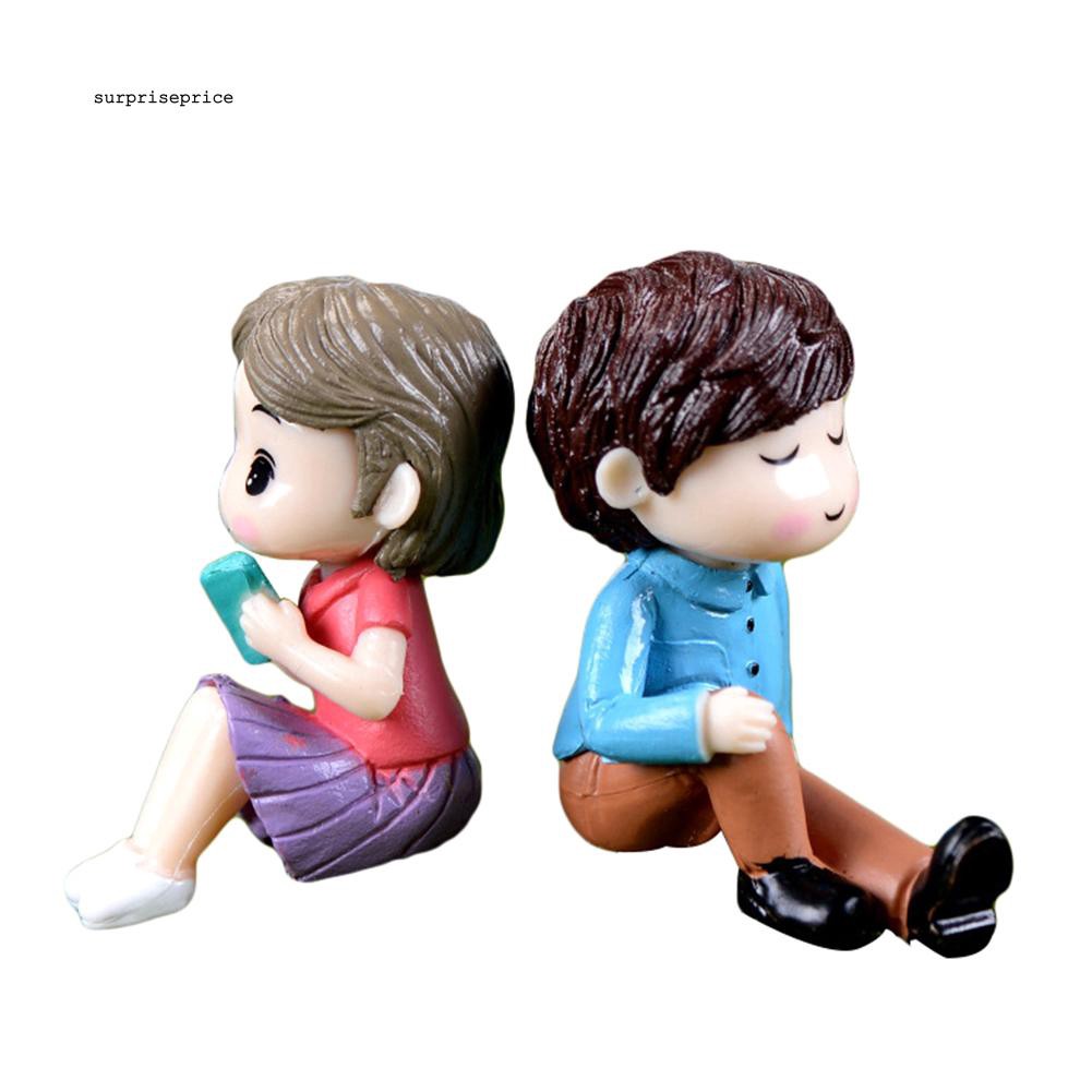 Set mô hình cặp đôi trai gái bằng nhựa PVC dùng trang trí