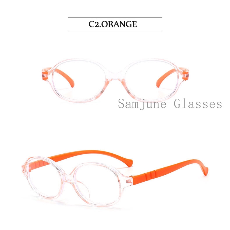 Mắt Kính Gọng Oval Chống Ánh Sáng Xanh Bảo Vệ Mắt Phong Cách Retro Samjune