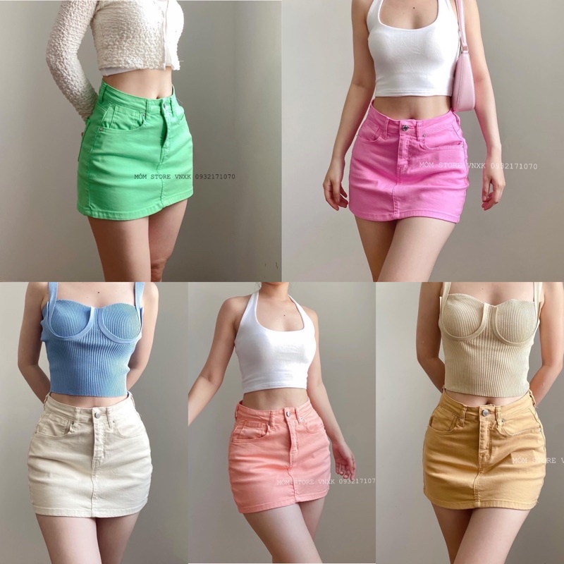 Quần Váy Jean Chuẩn Xịn Siêu Vintage lun ạ