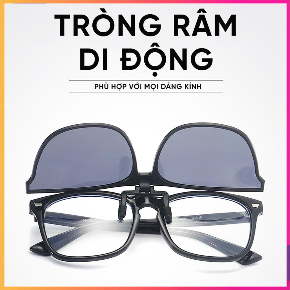 Kính râm kẹp, Kính râm cận thời trang - Phân cực Polarized, UV 400 - KM301