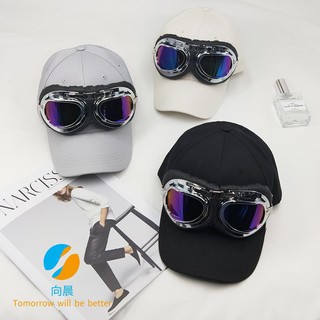 Mũ lưỡi trai kèm kính phi công phong cách Hàn thời trang cho nam và nữ