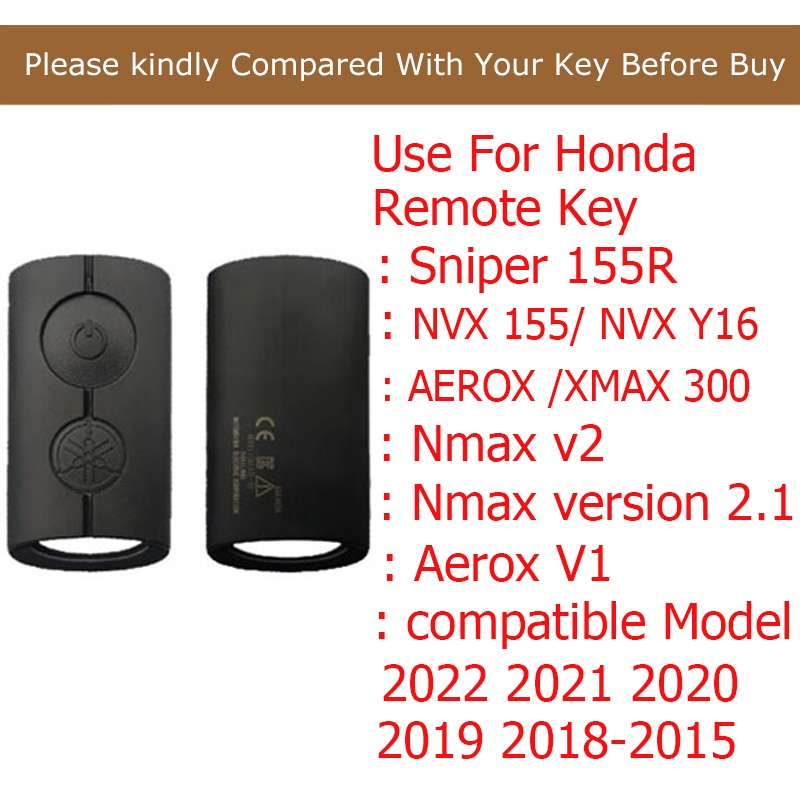 Ốp Bảo Vệ Chìa Khóa Xe Mô Tô Yamaha NVX 155 / Exciter Y16 AEROX 150/XMAX 300 /Nmax v2 freego Bằng Hợp Kim Kẽm